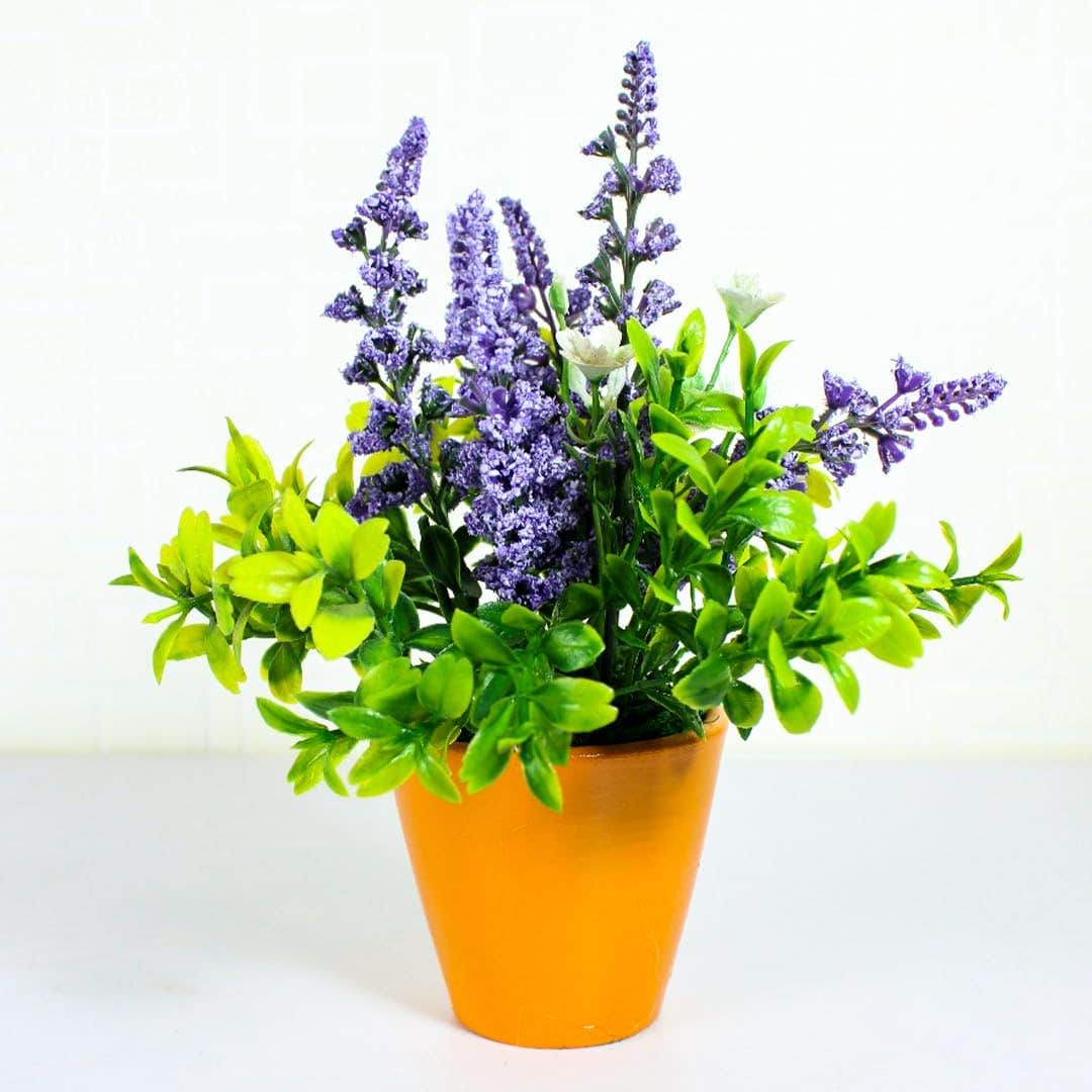 Orange Handmade Artificial Plant 8cm - FunnyPot