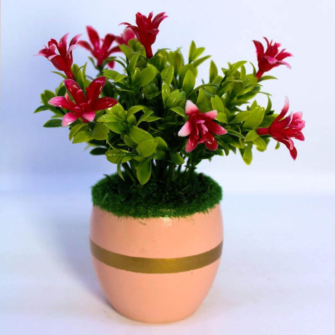 HAND Mid Artificial Plant Pot - Simon Color - 8 cm - Industrial Style