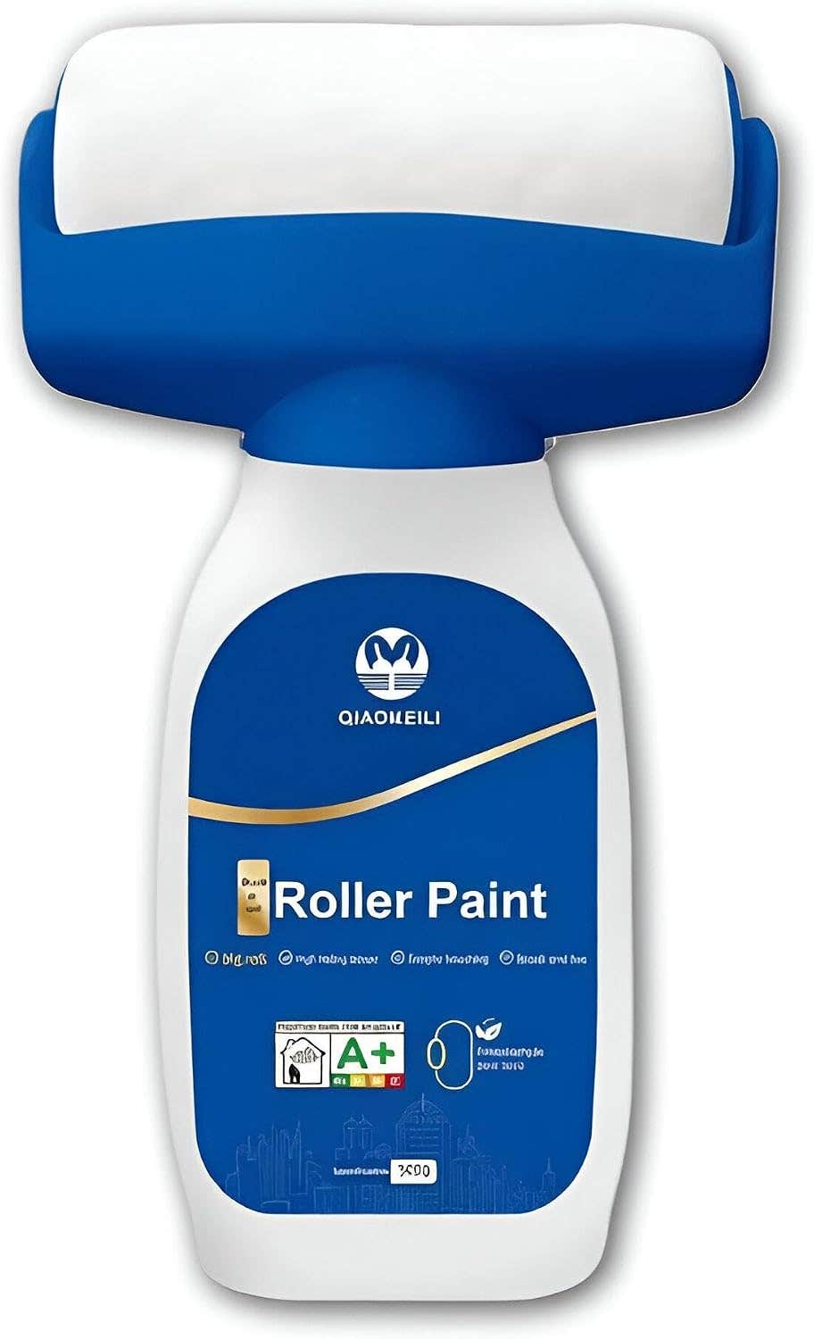 Smooth Finish Paint - Ultra-smooth surface coating with professional roller for walls, furniture, and wood, 500g (2pcs)