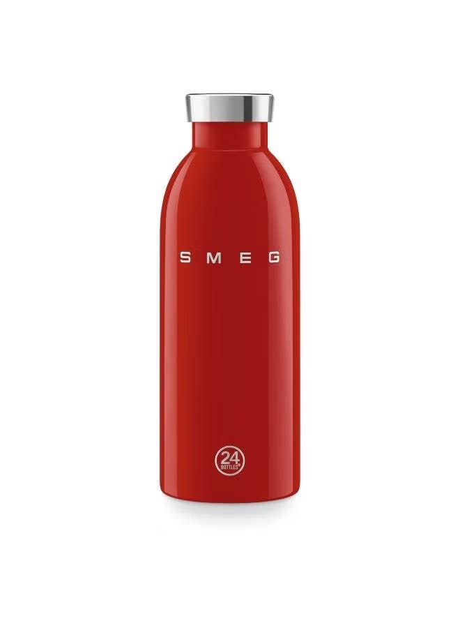 SMEG 500 ml Stainless Steel Water Bottle - Red