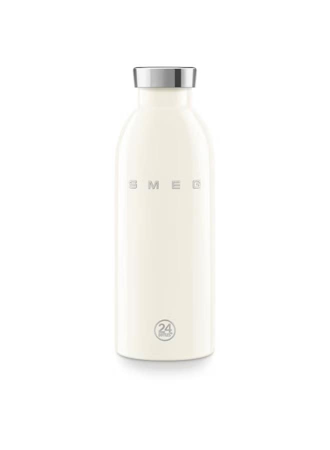 SMEG Stainless Steel Water Bottle, 500ml - White