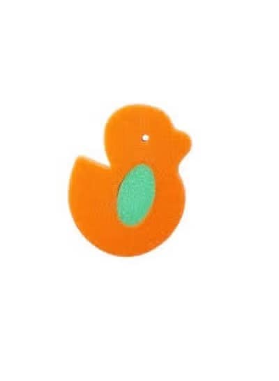 BUBBLES Orange Bird-Shaped Bath Sponge - Large Size
