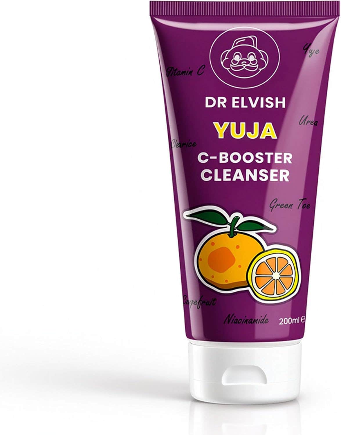 Dr Elvish Yuja C-Booster Cleanser, Yuzu and Grapefruit Scent, 200 ML