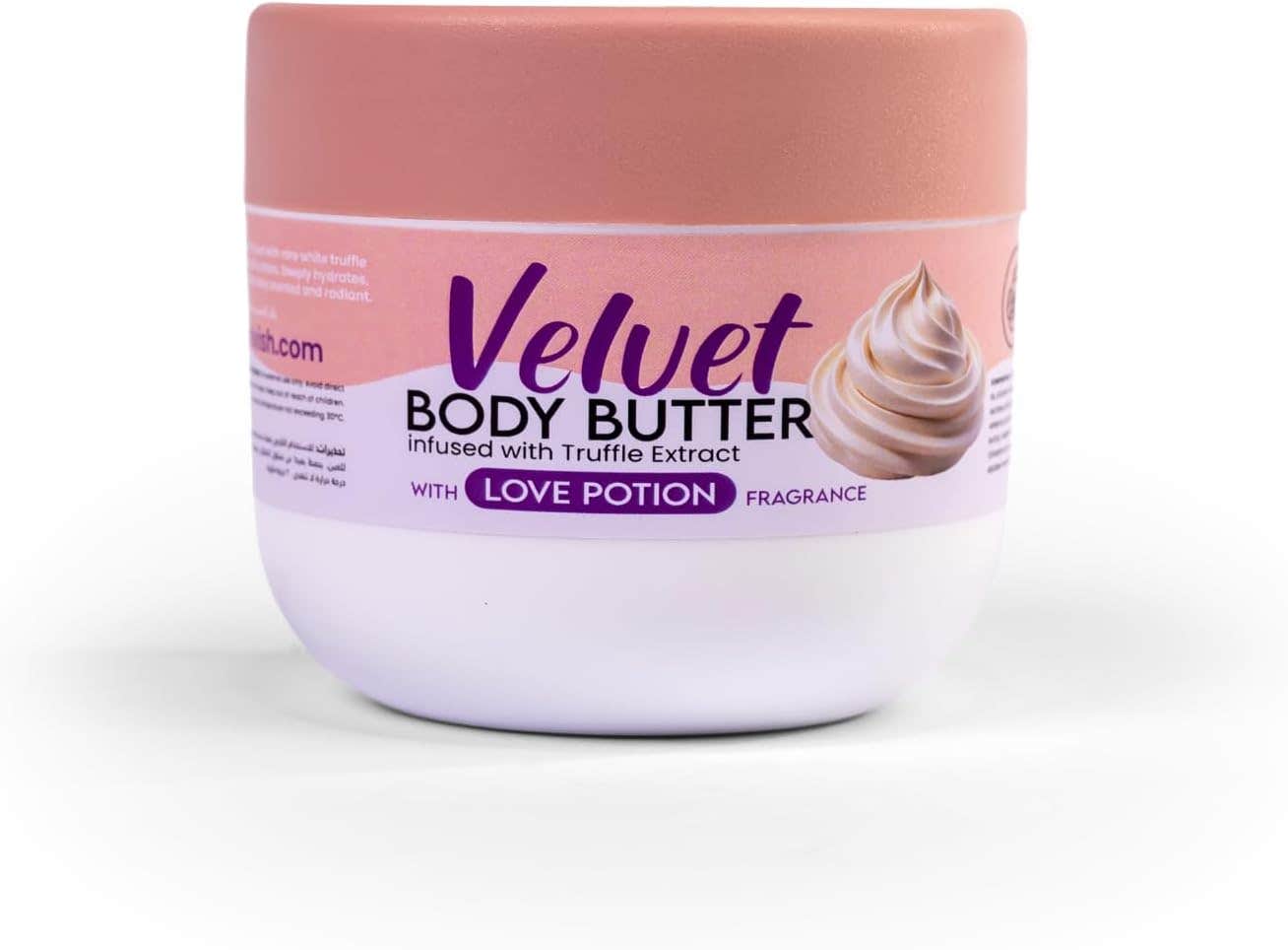 Dr. Elvish Velvet Body Butter Love Potion 200g – Deep Nourishing Body Cream with Shea Butter, Cocoa Butter & Natural Oils | Fast Absorbing, Non-Greasy Formula | Long-Lasting Romantic Fragrance