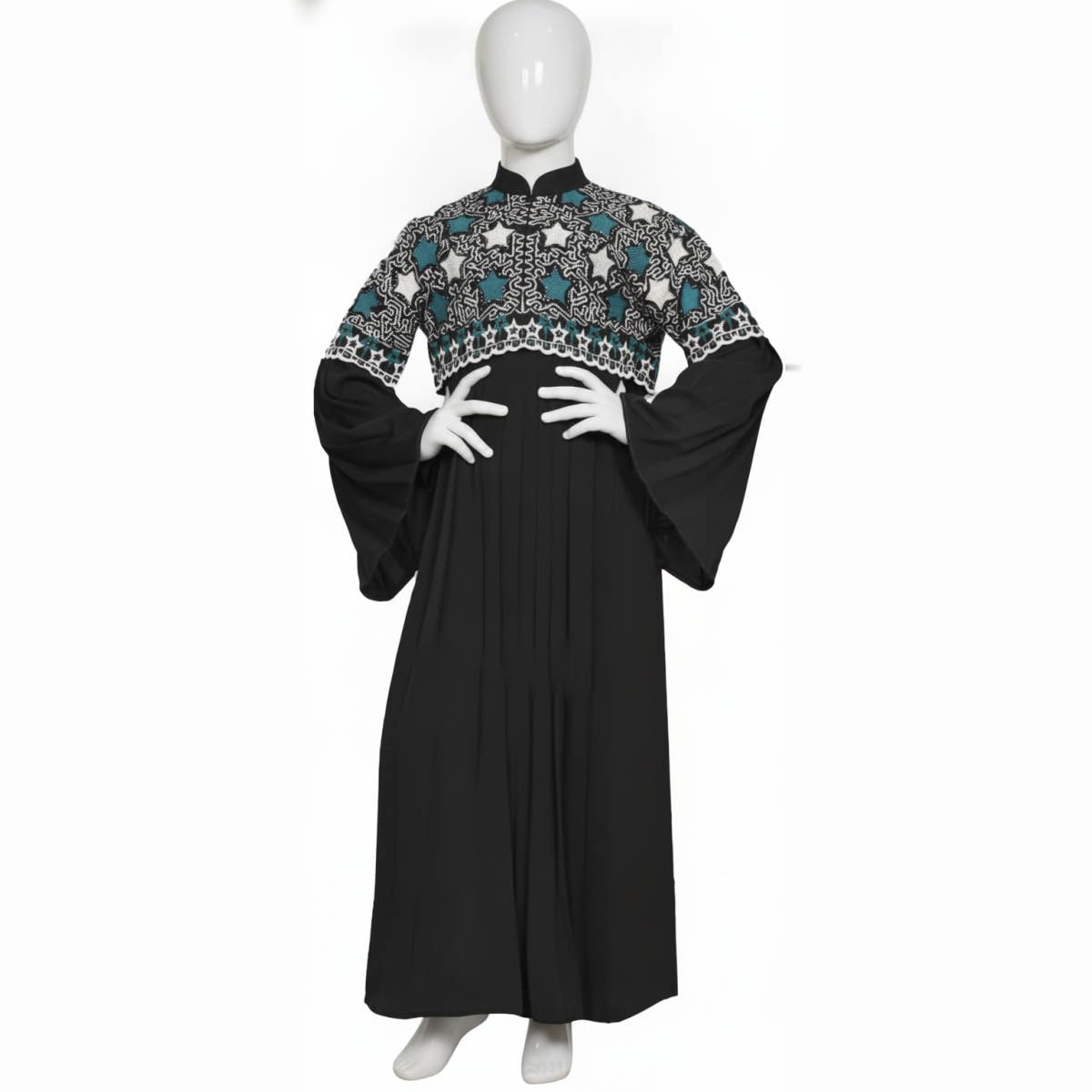 Abaya Kids Belt 2 Pieces Material Silk Embroidery Sizes 4, 5 & 6 Apparel From 115cm to 133cm
