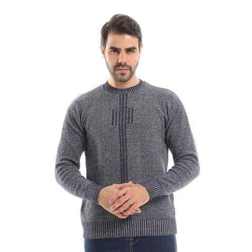 Men's wool pullover with multiple designs