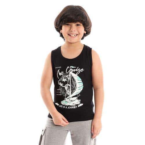 Boys cotton sleeveless T-shirt