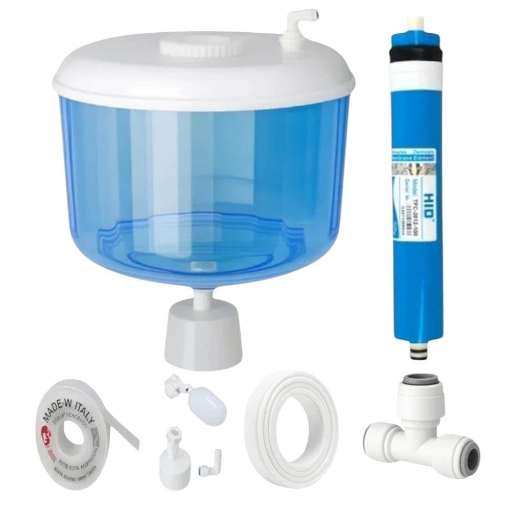 8L Direct Water Bottle + Membrane Candle, 3m Hose & Reel - Leak Protection