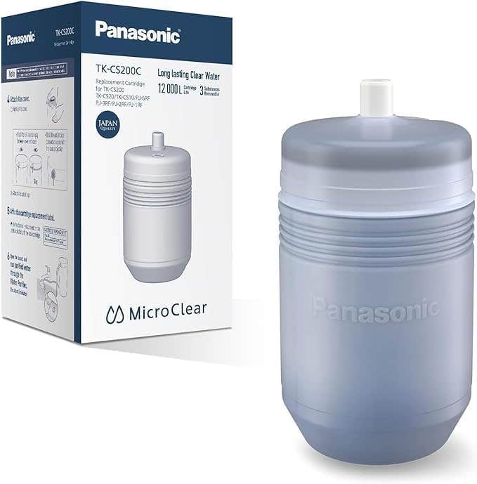 Panasonic TK-CS200C-EM Water Purification Filter Cartridge – Exclusive Agent MTI – 12,000-Liter Capacity – Removes Chlorine and Impurities