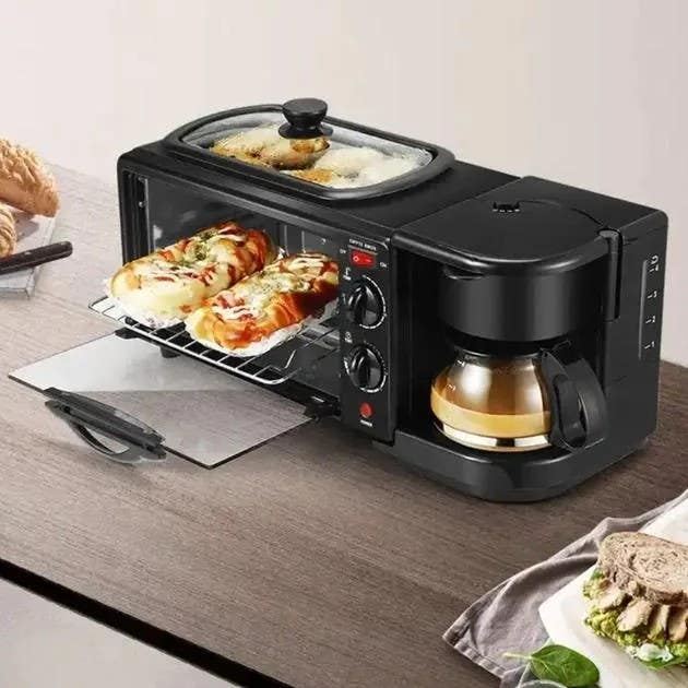 Silver Crest 3-in-1 Electric Oven, Fryer, Coffee Maker - 12L, 2800W - SC-208