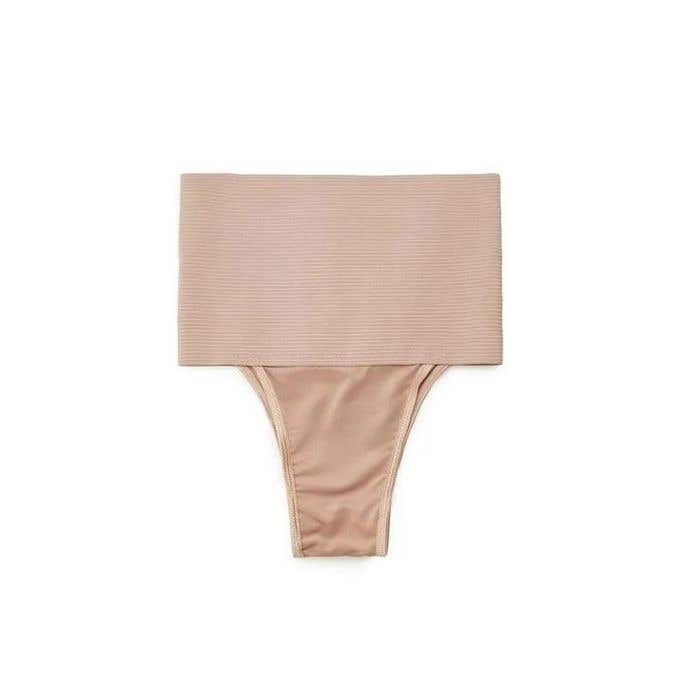 Postpartum Body Shaper Corset Underwear - Breathable, Comfortable Compression - Washable - XXL Beige