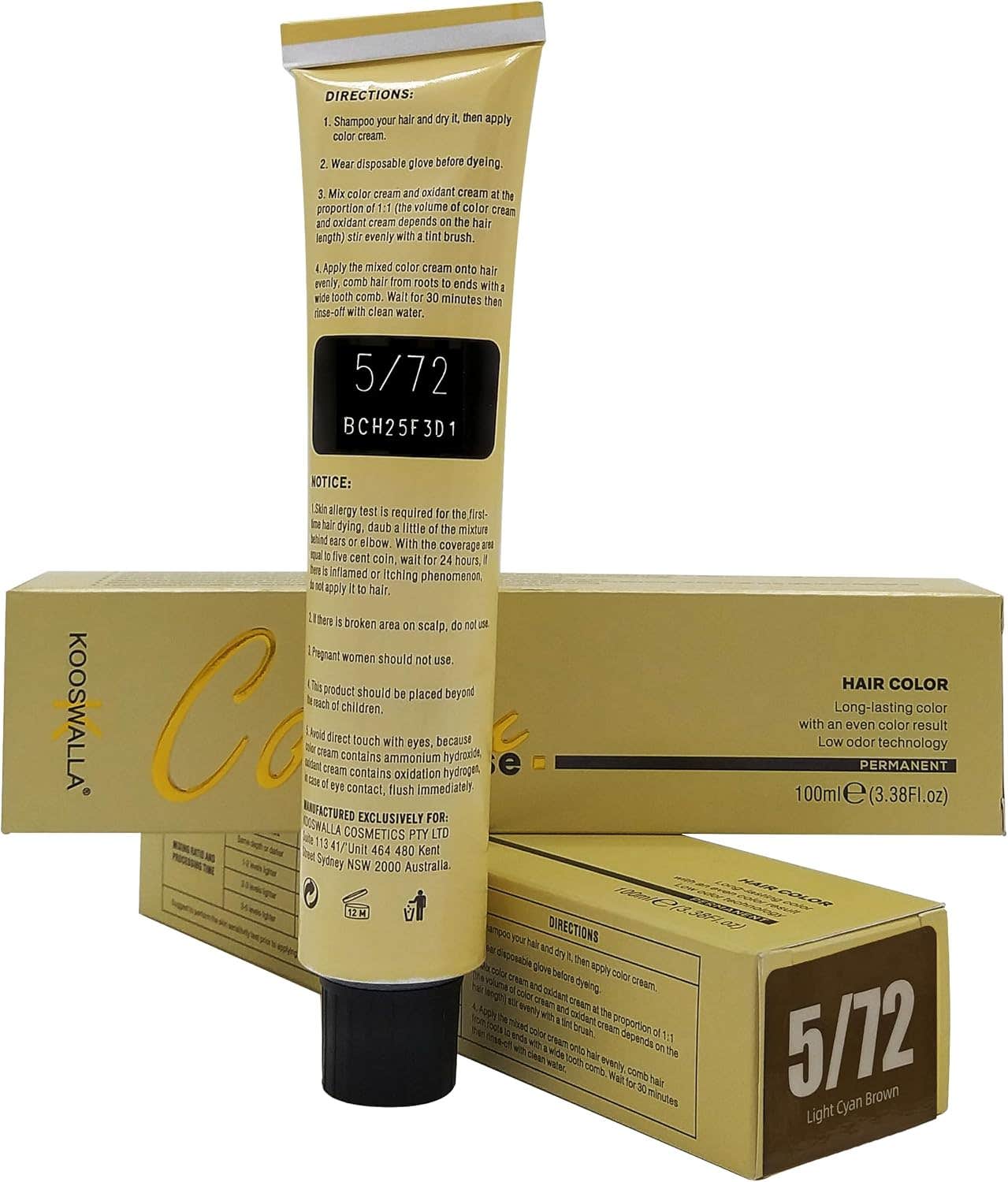 Hair Color- Green 5/72 Light Gyan Brown 100 ml