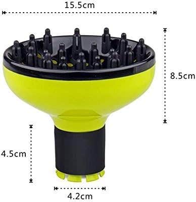 Universal hair diffuser, Universal attachment fits almost all hair dryers, curly or wavy hair styling, dry and gain maximum volume without frizz (Black & Green)