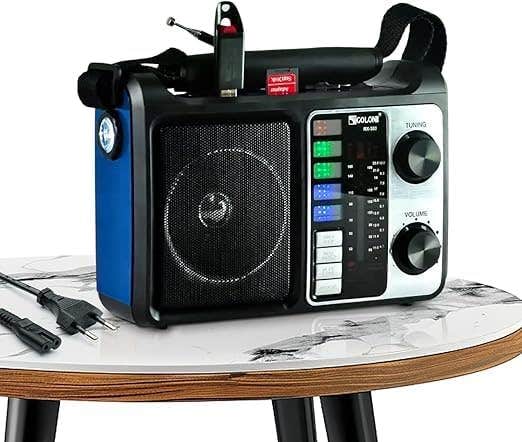 Portable Multi-Functional Radio & Music Player with LED Torch