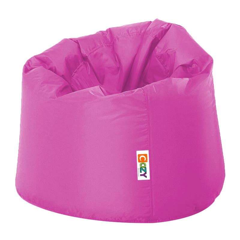 Cozy Round Bean Bag, 75x60x55 cm - Purple