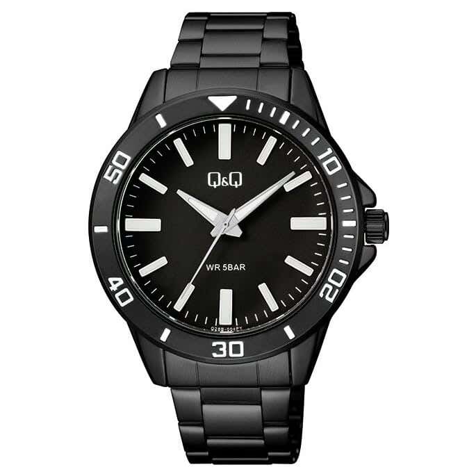Q&Q Q28B-004PY Round Analog Dress Watch For women, L /40 - 48 mm - Silver