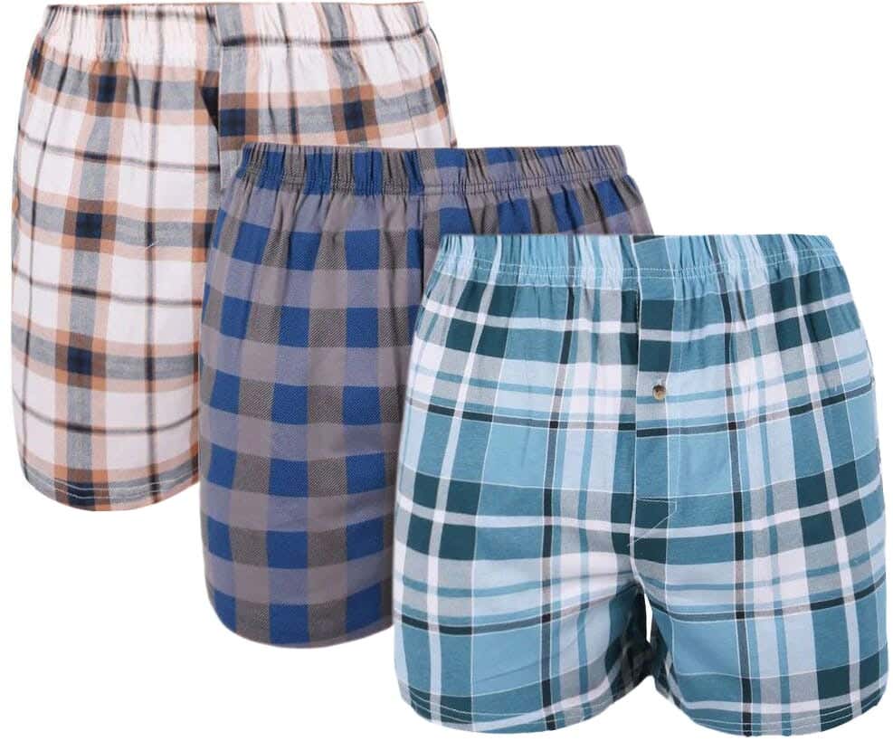 Dice Cotton Trunk Set For Men, 3 Pieces, - Multicolor