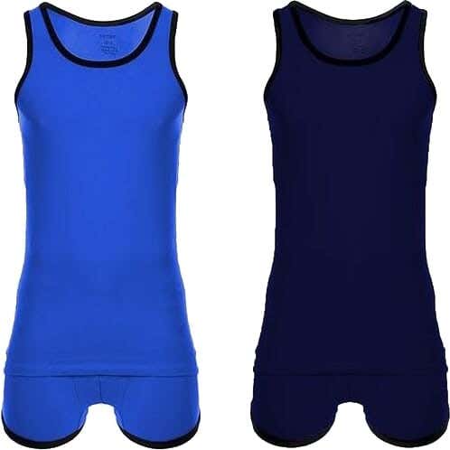 Cottonil Men's Cotton Underwear Set, 2 Pieces - Navy Blue