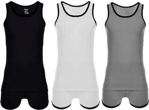 Cottonil Men's Cotton Underwear Set, 3 Pieces - Multicolor
