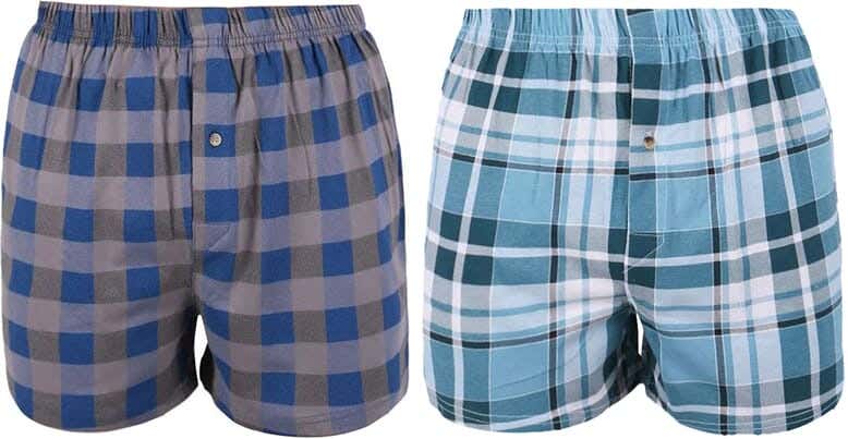 Dice Cotton Trunk Set For Men, 2 Pieces - Multicolor