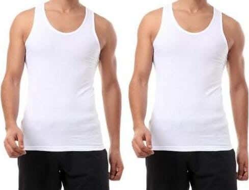 Embrator Cotton under shirt Set For Men, 2 Pieces - White
