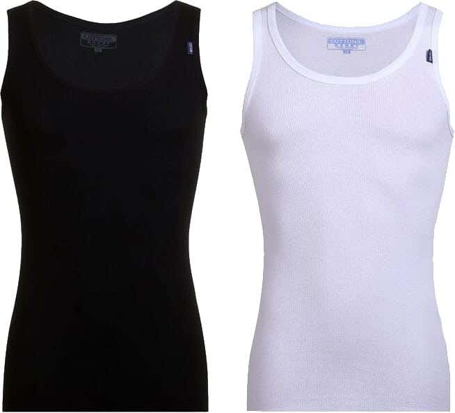 Cottonil Cotton under shirt Set For Men, 2 Pieces - Multicolor