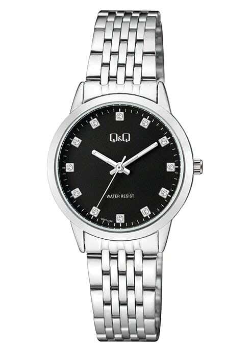 Q&Q QZ81J202Y Round Analog Casual Watch For women, M /26 - 39 mm - Silver