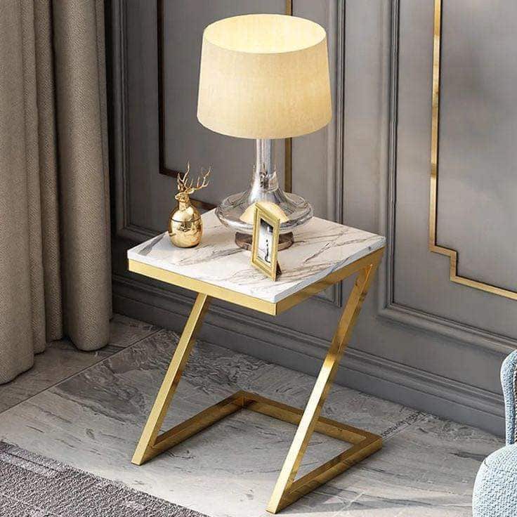 Iron Side Table, 60x40x40 cm - Gold