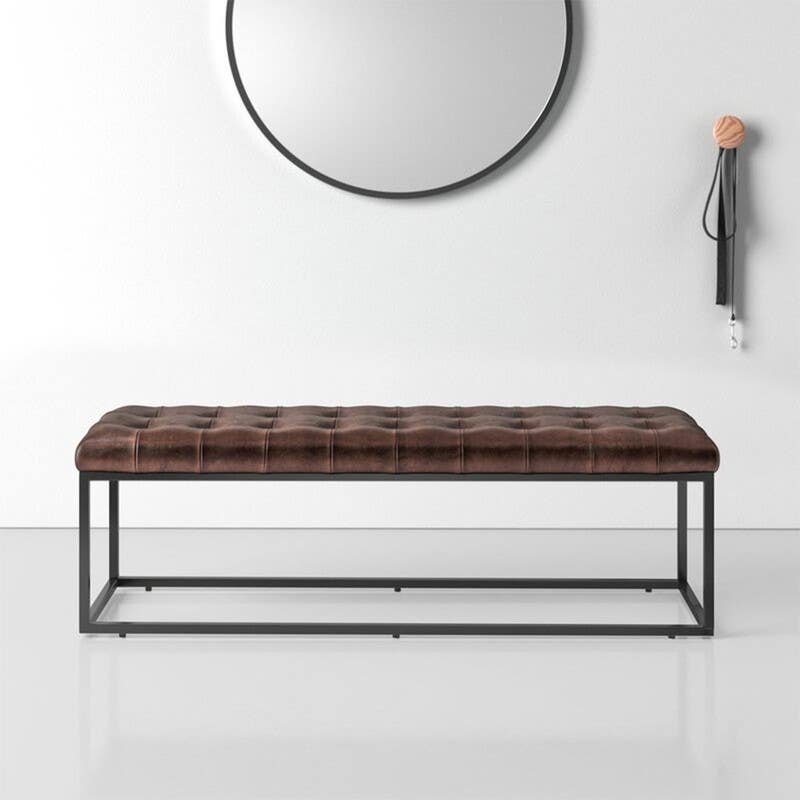 Iron Banquette, 50x110x40 cm - Black