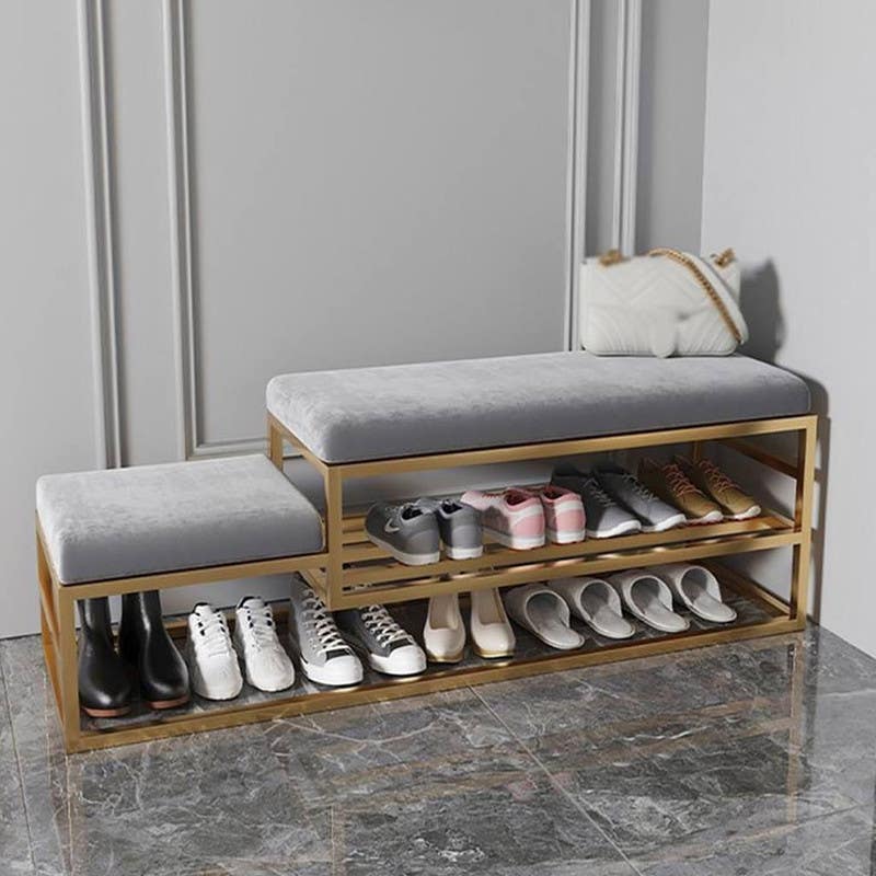 Iron Banquette, 50x110x40 cm - Gold