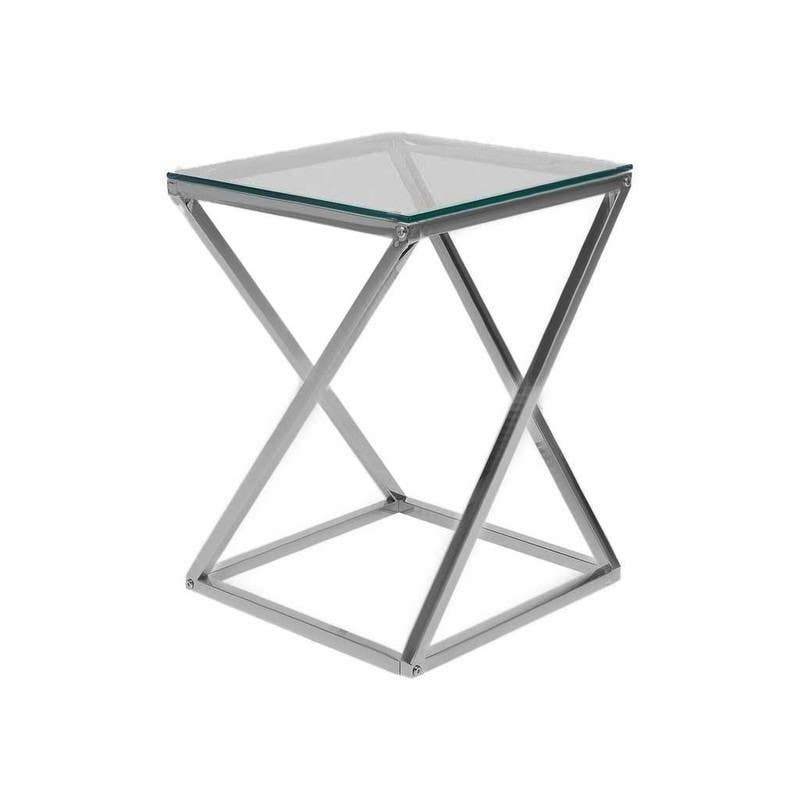 Iron Side Table, 55x45x45 cm - Grey