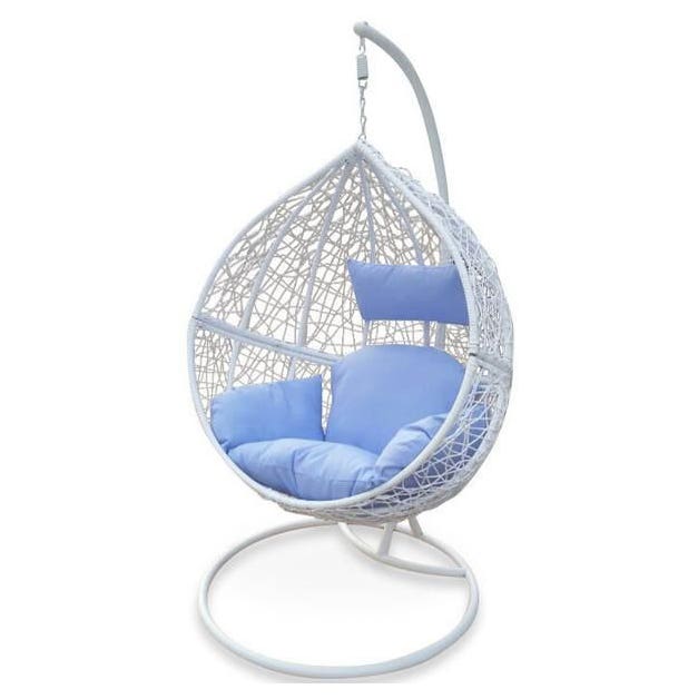Swing Chair, 60×115×220 cm - White Light Blue