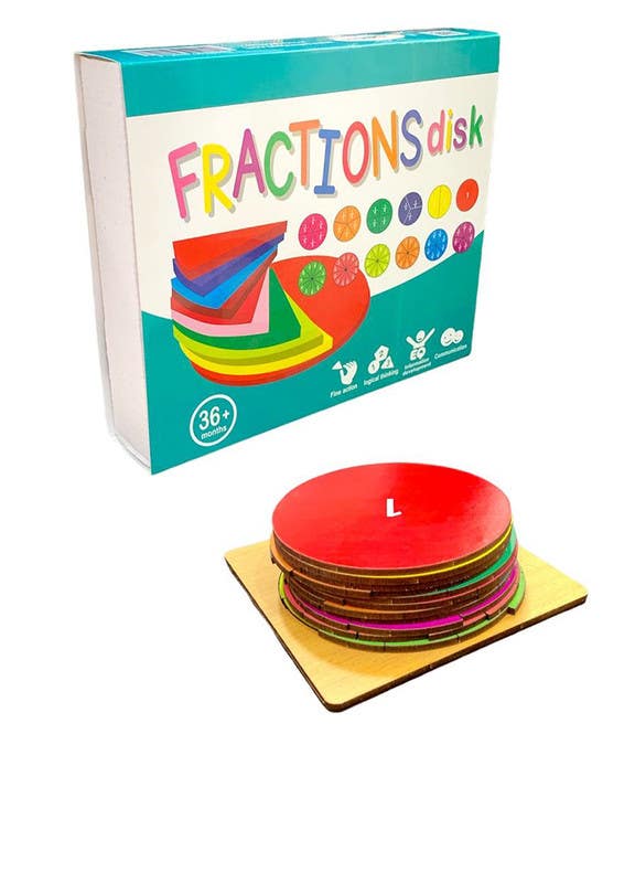 El-Safwa R27-3 Fraction Disk Toy For Children - Multicolor