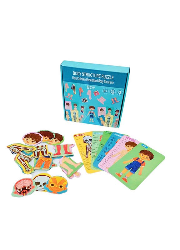 El-Safwa Girl Body Structure Puzzle For Boys - Multicolor