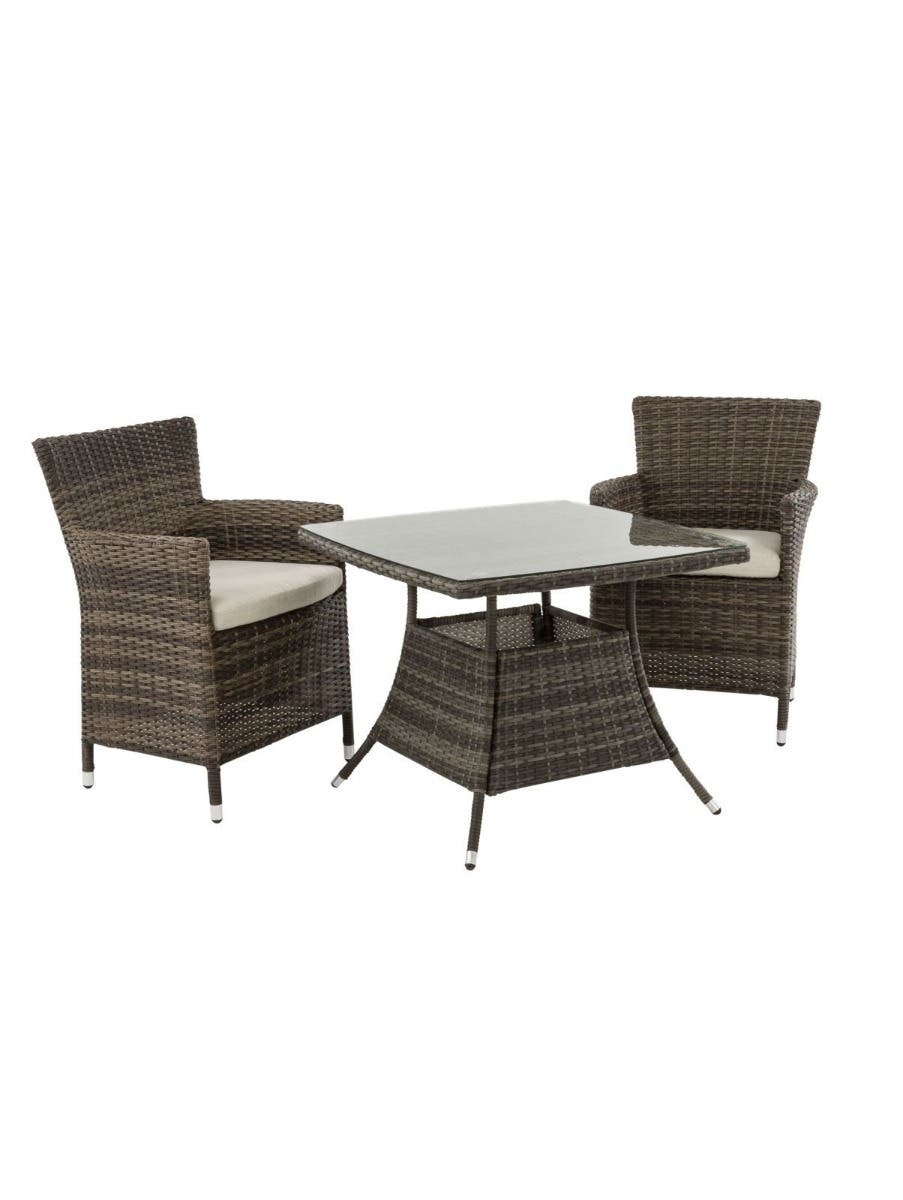 Garden Set 3 Pieces - Dark Brown