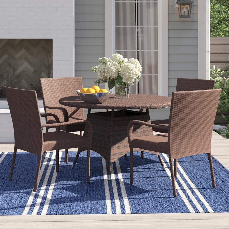 Garden Set, 5 Pieces - Brown