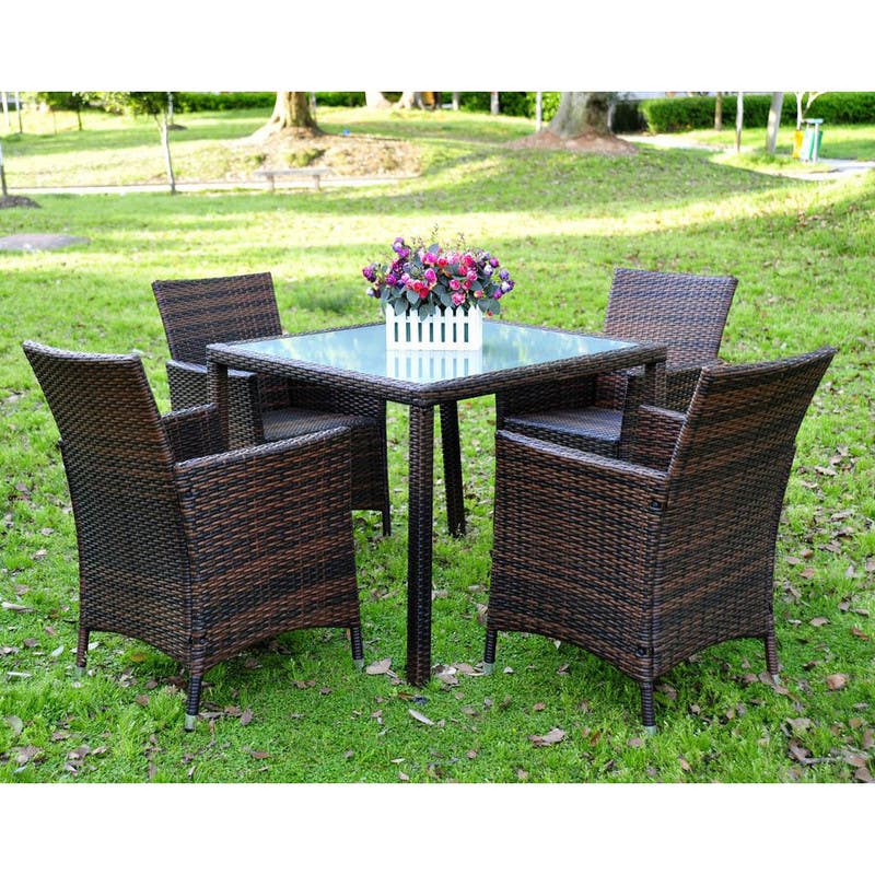 Garden Set, 5 Pieces - Brown