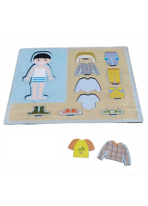El-Safwa Boys Dress Up Puzzle Toy For Children - Multicolor