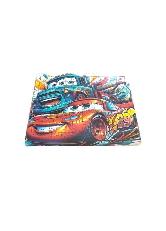 El-Safwa Puzzle Toy With Cars Design For Children - Multicolor