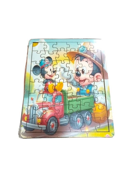 El-Safwa Puzzle Toy With Mickey Mouse Design For Children - Multicolor