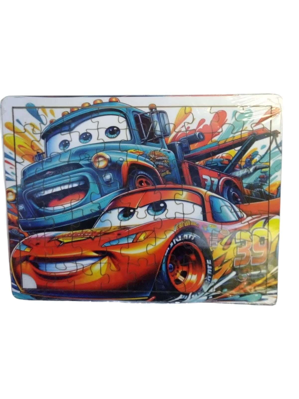 Alsafwa R7-9-1 Cartoon Puzzle for Unisex Children, 4 Pieces - Multicolor