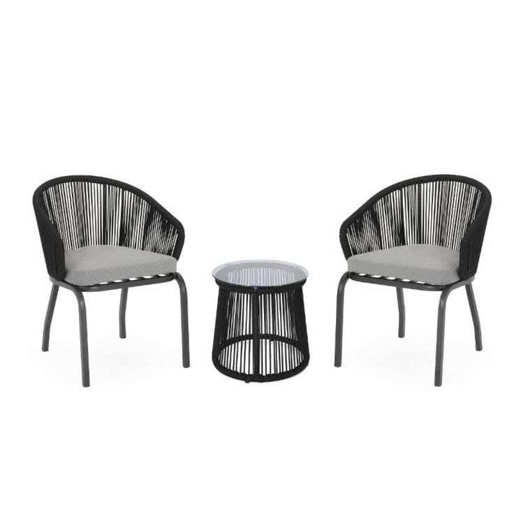 Garden Set 3 Pieces - Black