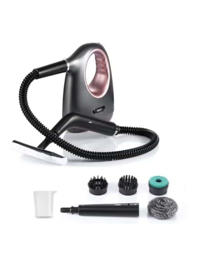 Raf R.1287 Steam Cleaner, 11 in 1, 1350W, 300ml - Black
