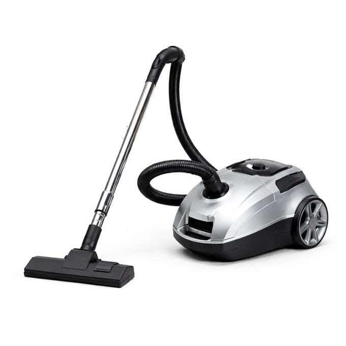 Rafal Vacuum Cleaner, Digital, 2800 Watts, 4m Cord, 3 Cleaning Heads - Silver Black
