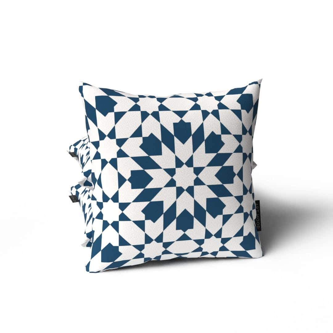 Velvet Cushion , 40×40 cm - White