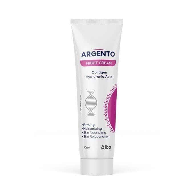 Night Cream - Collagen & Hyaluronic Acid - 30Gm From Argento