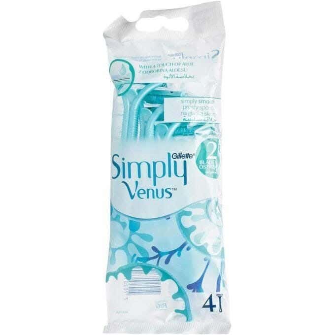Simply Venus 2 Disposable Blades - 4 Count From Gillette