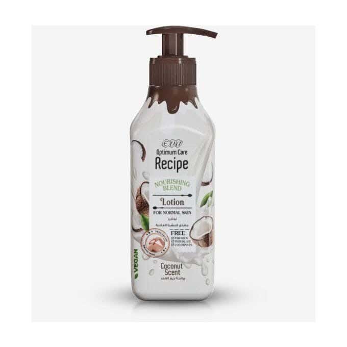 Optimum Care Recipe Lotion - Normal Skin - Coconut Scent - 370Ml From Eva
