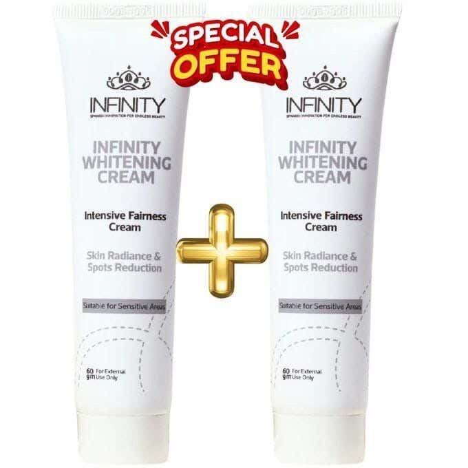 Sensitive Areas Skin Whitening Cream 60 Gm (1+1) From Infinity