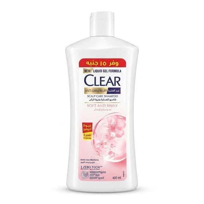 Anti-Dandruff Scalp Care Shampoo, Soft & Shiny With Silk Proteins, Family Saver Pack, 900Ml From Clear